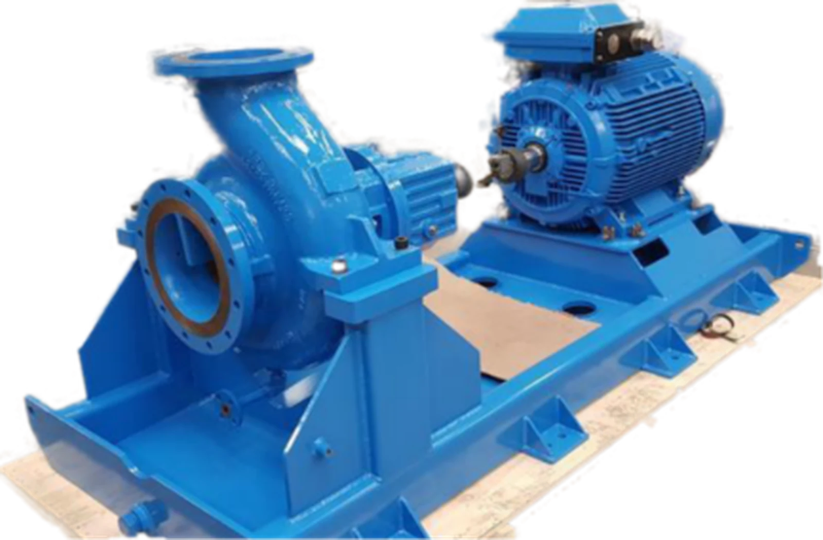 Blue Pumpsense centreline-mounted end-suction pump with motor